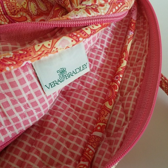 Vera Bradley Sherbert Handbag Pink Pasley - Picture 4 of 7
